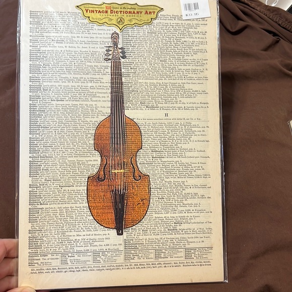 Art Violin Dictionary Art Wall Decor Brand New Poshmark